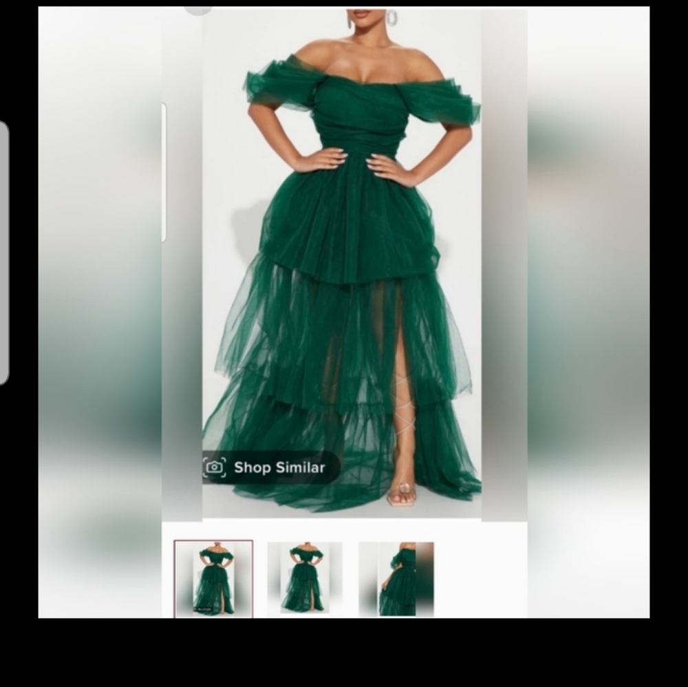 Gorgeous Green Floor Length Dress
